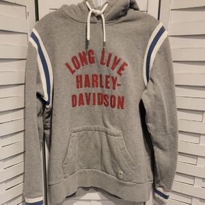 Harley Davidson Long Live Harley Davidson Gray Hoodie Sweateshirt Unisex Size XL
